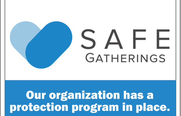 Safe Gatherings Window Cling 2018